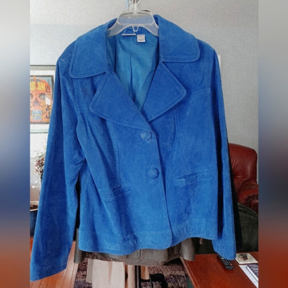 Suede Leather Coat